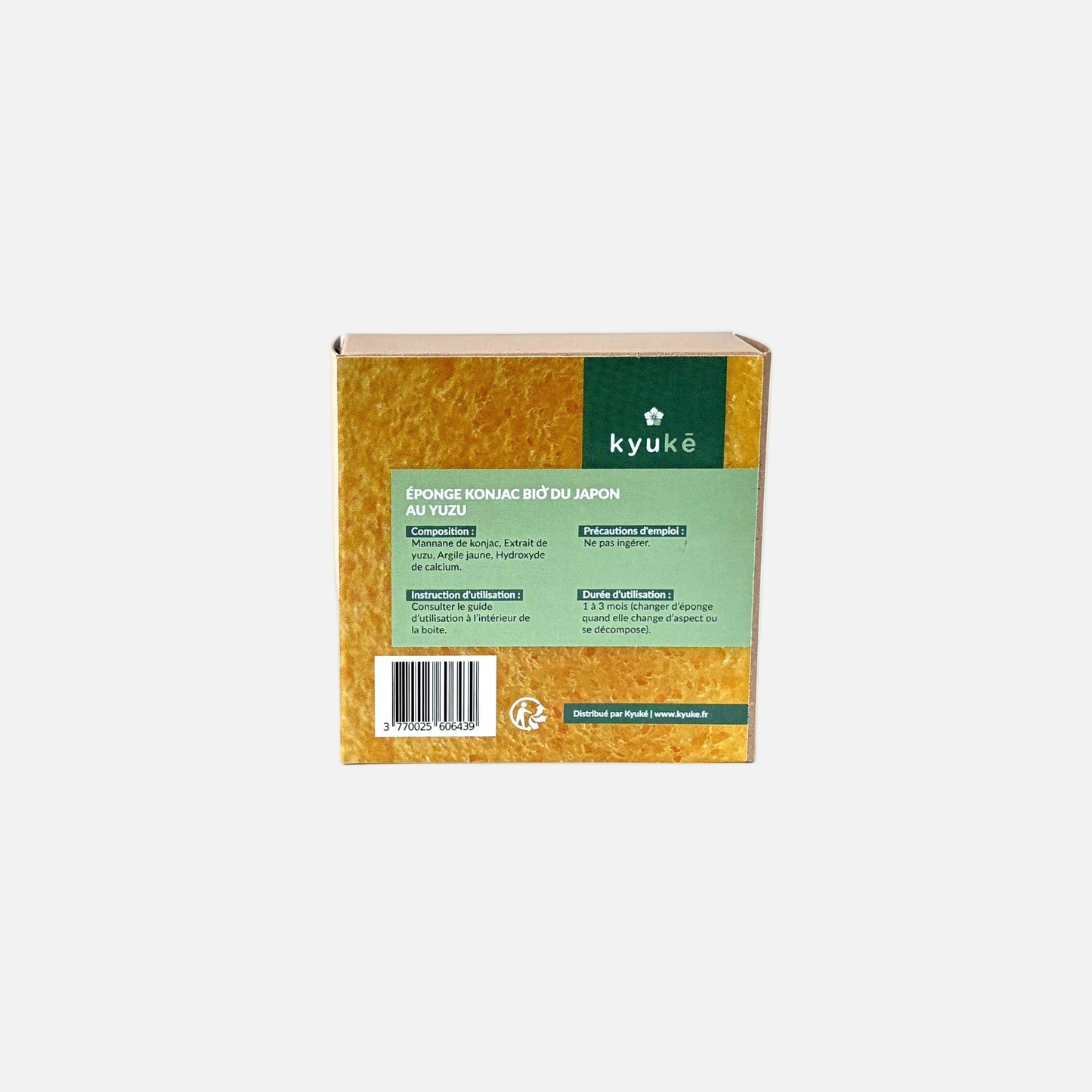 Japanese Yuzu Organic Konjac Sponge