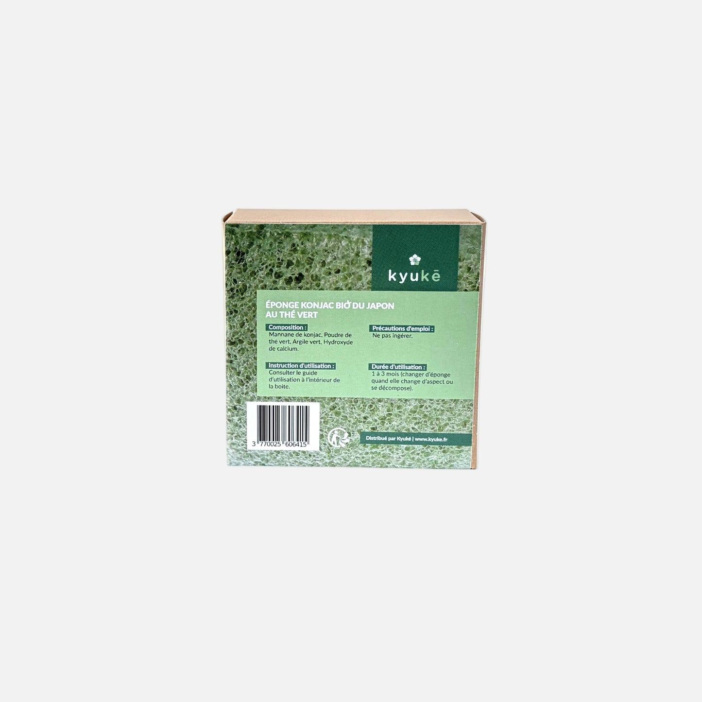 Japanese Organic Green Tea Konjac Sponge