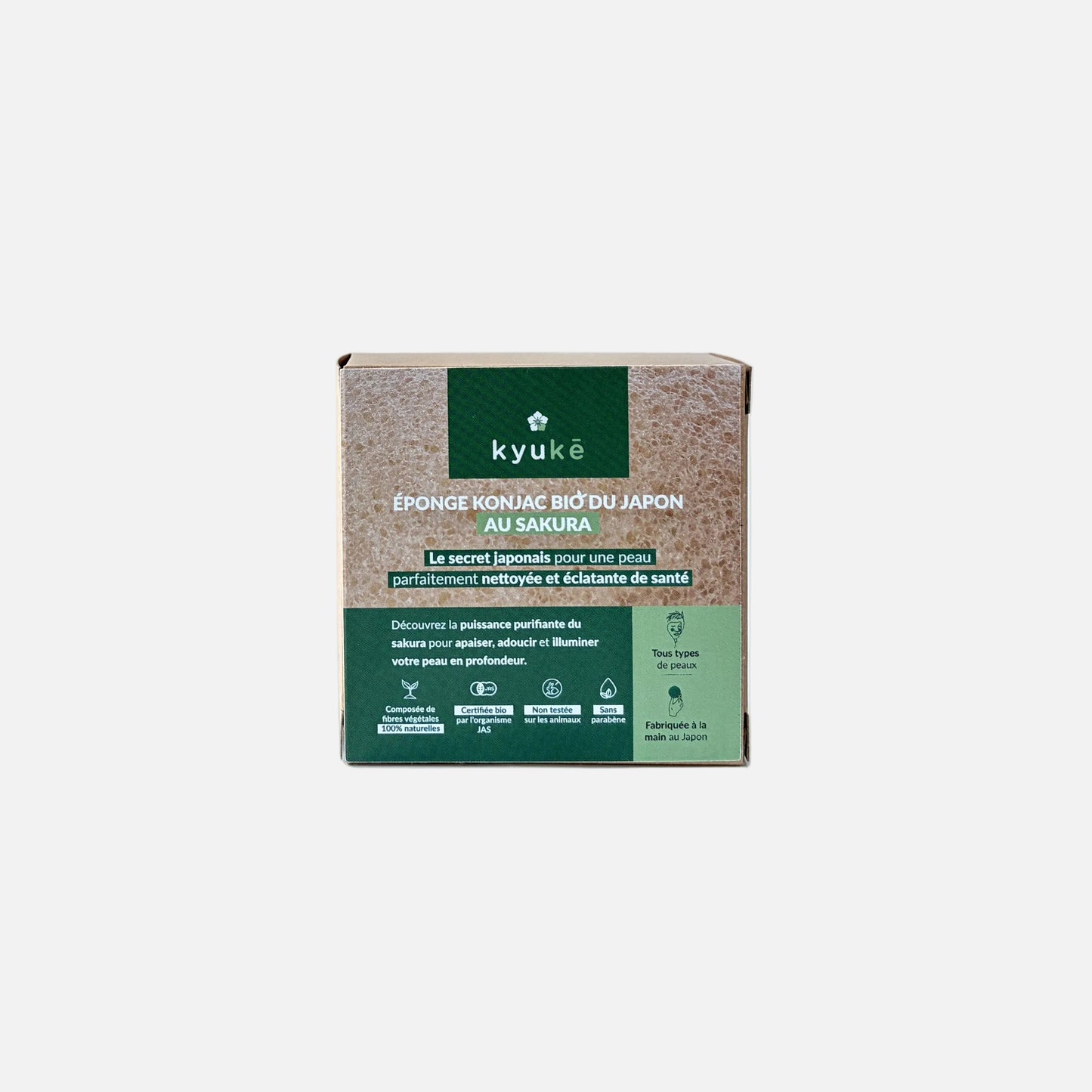 Japanese Organic Sakura Cherry Blossom Konjac Sponge