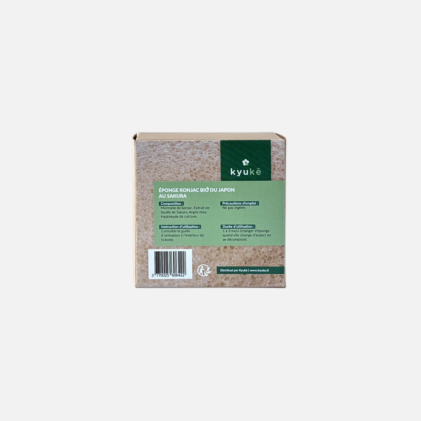 Japanese Organic Sakura Cherry Blossom Konjac Sponge