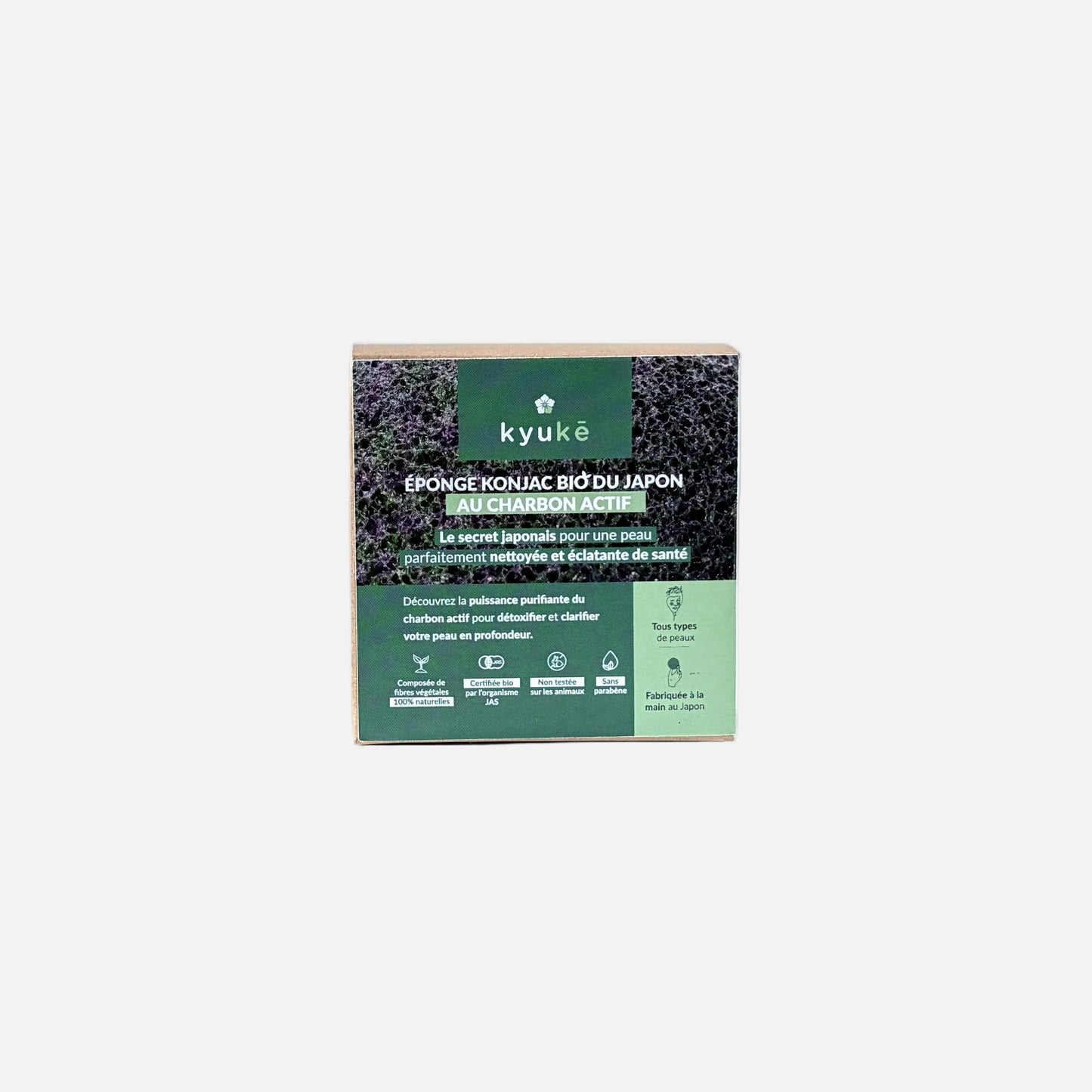 Japanese Organic Konjac Sponge with Binchotan Activated Charcoal